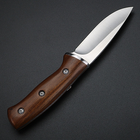 Нож охотничий 611 USA толстый клинок, удобная рукоять, качественная сталь - изображение 4