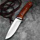 Нож охотничий 611 USA толстый клинок, удобная рукоять, качественная сталь - изображение 7