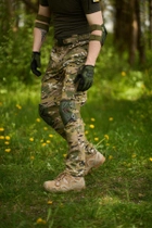 Тактические наколенники защитные хаки с камуфляжной подкладкой - изображение 3