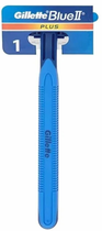 Maszynka do golenia jednorazowa Gillette Blue II Plus 1 szt (3014260265885) - obraz 1