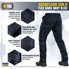 M-Tac брюки Aggressor Gen II Flex Синий 44/32 - изображение 5