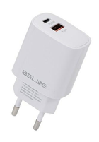 Мережевий зарядний пристрій Beline 30 W 1 x USB Type-C + 1 x USB PD 3.0 + QC 3.0 White (5905359813439)