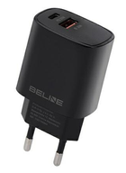 Мережевий зарядний пристрій Beline 30 W 1 x USB Type-C + 1 x USB PD 3.0 + QC 3.0 Black (5905359813422) - зображення 1