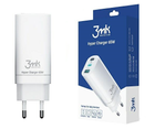 Мережевий зарядний пристрій 3MK Hyper GaN Charger 65 W 2 x USB Type-C + 1 x USB-A PD + QC (5903108406147)