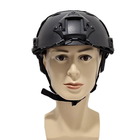 Спортивний захисний шолом Fast для страйкболу та тренувань у стилі SWAT з отворами Чорний (1011-336-02) - зображення 3