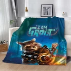 Плед плюшевий 3D Марвел I am Groot 135х160 см (FD-10)