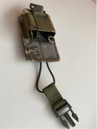 Підсумок для рації відкритий із гумкою на фастекс M-KET ПР1-М Піксель військовий штурмовий тримач на пояс розвантажувальну систему РПС на MOLLE - зображення 5