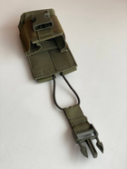 Підсумок для рації відкритий із гумкою на фастекс M-KET ПР1-М Олива військовий штурмовий тримач на пояс розвантажувальну систему РПС на MOLLE - зображення 8