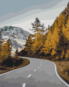 Картина по номерам Пейзажная дорога (BS52373) Brushme 40x50 см