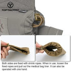 Тактический медицинский подсумок IFAK First Aid Kit Pouch Roll In 1 Trauma Pouch 500D Cordura Nylon 8507 - изображение 8