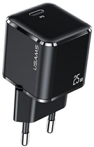 Ładowarka sieciowa US-CC140 T42 Usams USB-C mini 25W Super SI PD3.0 Fast Charging czarna (6958444971285) - obraz 1