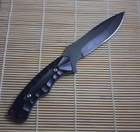 Нож Охотничий OD105 Black толстый клинок, металлическая рукоять - изображение 3