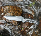 Нож Охотничий OD105 Black толстый клинок, металлическая рукоять - изображение 6