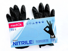 Перчатки нитриловые одноразовые M MediOk 100 штук 50 пар Черные - зображення 3