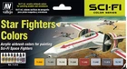 Набір акрилових фарб 'Кольори зоряних винищувачів Starwars' Model Air 8 шт. х 17 мл. Vallejo (71612)