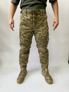 Зимові армійські штани на синтепоні, водовідштовхуючі, колір Піксель, розмір M-L - зображення 3