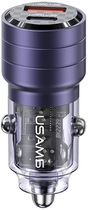Автомобільний зарядний пристрій Usams C36 95W Fast Charge Purple (6958444904528) - зображення 1