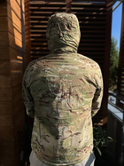 Чоловіча зимова куртка вітронепроникна водовідштовхувальна Yakeda lvl 7 мультикам XL з просоченням від бруду і бризок велкро липучки для регулювання манжетів - зображення 6