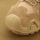 Демісезонні чоловічі високі черевики М-Тас Patrol R Coyote 43 на шнурівці із шкіри зі вставками TUFF STUFF 1000 denier nylon водонепроникні Койот - зображення 6