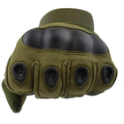 Полнопалые военные перчатки походные армейские защитные охотничьи FQ16S007 Оливковый L (160078) Kali - изображение 5