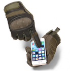 Тактические штурмовые сенсорные перчатки Hard Knuckle L (34021) Kali - изображение 4