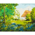 Картина за номерами Сільська. Літо у селі, , 40х50см, в термопакеті, Brushme (BS53150-mt)