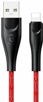 Kabel Usams U41 USB Type-A na Lightning 2 A Fast Charge 3 m Czerwony (SJ397USB02) (6958444983592) - obraz 1