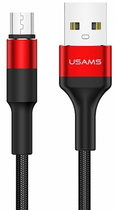 Кабель Usams U5 2 A USB Type-A на micro-USB 1.2 м Red (SJ224USB02) (6958444957050) - зображення 1