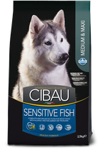 Сухий корм Farmina Cibau Sensitive Adult Medium & Maxi з чутливим травленням з рибою