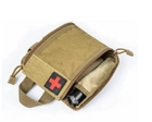 Тактична аптечна сумка № 2 EDC із кріпленням Molle Оливковий - зображення 3