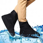 Бахилы для обуви от дождя XXXl Черный и Защитное термоодеяло из полиэтилена 210 х 130 см (n-10660) - изображение 3