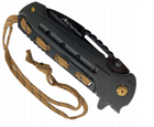 Спасательный Складной Многофункциональный Нож JB Tacticals EDC HUNTING 09 Черный - изображение 3