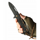 Спасательный Складной Многофункциональный Нож JB Tacticals EDC HUNTING 09 Черный - изображение 4