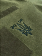Кофта Tactic4Profi фліс хакі на блискавці з планкою з вишивкою Тризуб Воля розмір L (48) - зображення 2