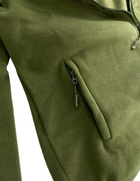 Кофта Tactic4Profi флис хаки с капюшоном с вышивкой Орнамент№2 р. XL (50) - изображение 4