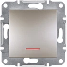 Выключатель кнопочный с подсветкой Schneider Electric бронза EPH1600169