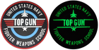 Нашивка ПВХ United States Navy Fighter Weapons School Top Gun BLSC (світиться у темряві) - зображення 1