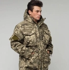 Зимняя форма ЗСУ пиксель водоотталкивающая, комплект куртка и штаны, силикон+флис, 48р - изображение 4