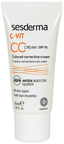 СС-крем для обличчя SesDerma C-VIT CC Cream SPF 15 30 мл (8429979425645) - зображення 2