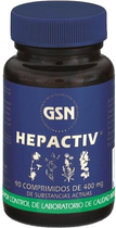 Натуральна харчова добавка GSN Hepactiv 400 мг 90 капсул (8436003028185) - зображення 1