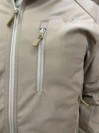 Куртка тактическая WOLFTRAP Softshell, цвет Койот, размер XL, зимняя мужская куртка софтшелл для военных - изображение 8