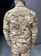 Куртка тактична зимова Softshell, Single Sword, Мультикам, розмір M, тепла зимова куртка для військових софтшел - зображення 6