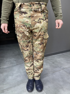 Штани зимові тактичні софтшел флісові Single Sword, розмір 3XL, Мультикам, утеплені штани для військових - зображення 2