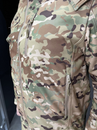Куртка тактична зимова Softshell, Single Sword, Мультикам, розмір XXL, тепла зимова куртка для військових софтшел - зображення 6