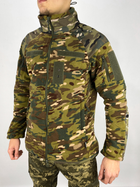 Тактическая флисовая кофта ВСУ FLEECE 320 POLAR, ТТХ мультикам, с усилением softshell 50