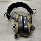 Навушники тактичні Earmor M31, активні, NRR 22, колір – Койот, активні навушники військові (243810) - зображення 2