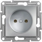 Розетка без заземления Schneider Electric Asfora Алюминиевая (EPH3000161)