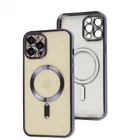 Чехол хромовый Fibra Chrome with MagSafe с закрытой камерой для Apple iPhone 12 Pro Purple