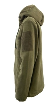 Кофта Tactic4Profi флис хаки с капюшоном с вышивкой Трезубец Воля размер 4XL (56) - изображение 2