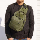 Тактическая нагрудная сумка Primo Sling однолямочная через плечо - Army Green Primo PR-SLING-AGRN Зеленый (армейский) - изображение 4